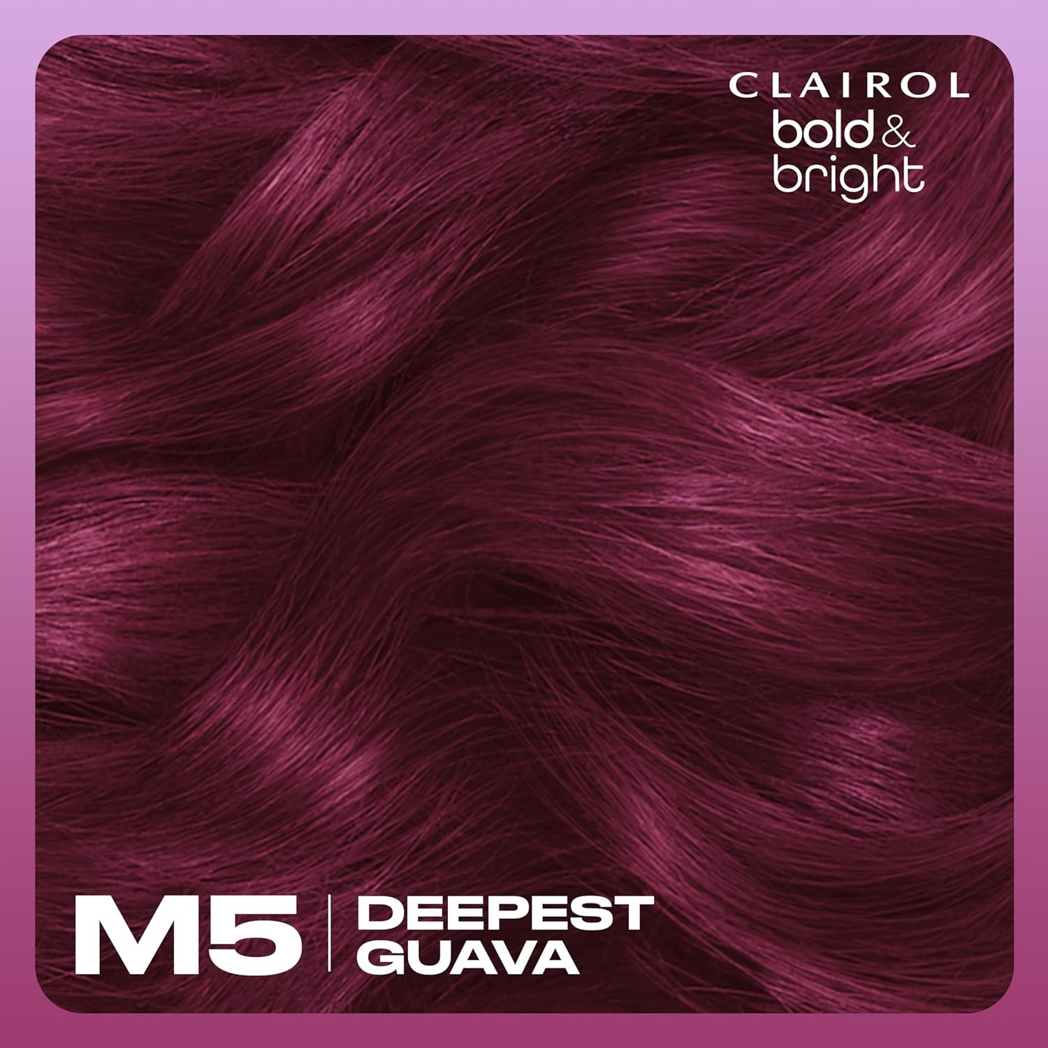 Clairol Bold Bright Permanent Hair Dye M5 Deepest Guava Hair Color Pack of 1 - lunas-mystic-emporium.com Clairol Bold & Bright Permanent Hair Dye, M5 Deepest Guava Hair Color, Pack of 1