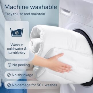 Cloud-Like Twin Mattress Topper - 100% Cotton Top Mattress Pad for Back Pain Relief - Breathable & Naturally Cooling for Hot Sleepers, White