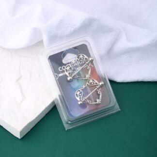 COCHARM 14G Heart Nipple Rings for Women Surgical Steel CZ Nipple Piercings Nipple Barbells Nipple Bars Gold Silver Rose Gold