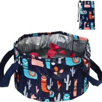 Collapsible Foot Bath Basin for Soaking Feet, Portable Foot Bath Tub Bag with Handles, for Adults and Kids, Pedicure Foot Spa Bucket for Outdoor Washing Camping Travel