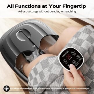 Collapsible Foot Spa with Surf Wave Massage Foot Bath with 24 Motorized Shiatsu Massage Balls Heat Bubble and Remote Foot Bath Massager for Deep Relaxation Stress Relief - lunas-mystic-emporium.com Collapsible Foot Spa with Surf Wave Massage, Foot Bath with 24 Motorized Shiatsu Massage Balls, Heat, Bubble and Remote, Foot Bath Massager for Deep Relaxation & Stress Relief