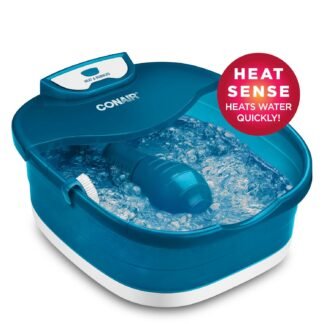 Conair Pedicure Foot Spa Bath with Heat reaching 104 Degrees Massaging Foot Rollers Soothing Bubbles Pumice Stone and Nail Brush Included - lunas-mystic-emporium.com Conair Pedicure Foot Spa Bath with Heat reaching 104 Degrees, Massaging Foot Rollers, Soothing Bubbles, Pumice Stone and Nail Brush Included