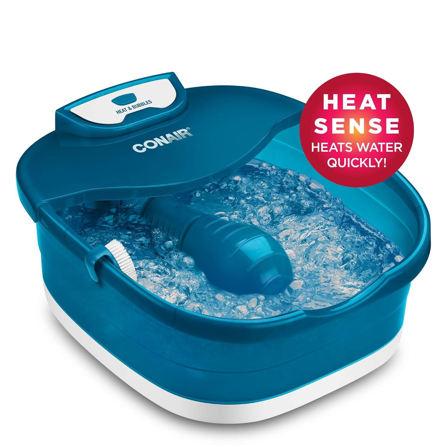 Conair Pedicure Foot Spa Bath with Heat reaching 104 Degrees Massaging Foot Rollers Soothing Bubbles Pumice Stone and Nail Brush Included - lunas-mystic-emporium.com Conair Pedicure Foot Spa Bath with Heat reaching 104 Degrees, Massaging Foot Rollers, Soothing Bubbles, Pumice Stone and Nail Brush Included