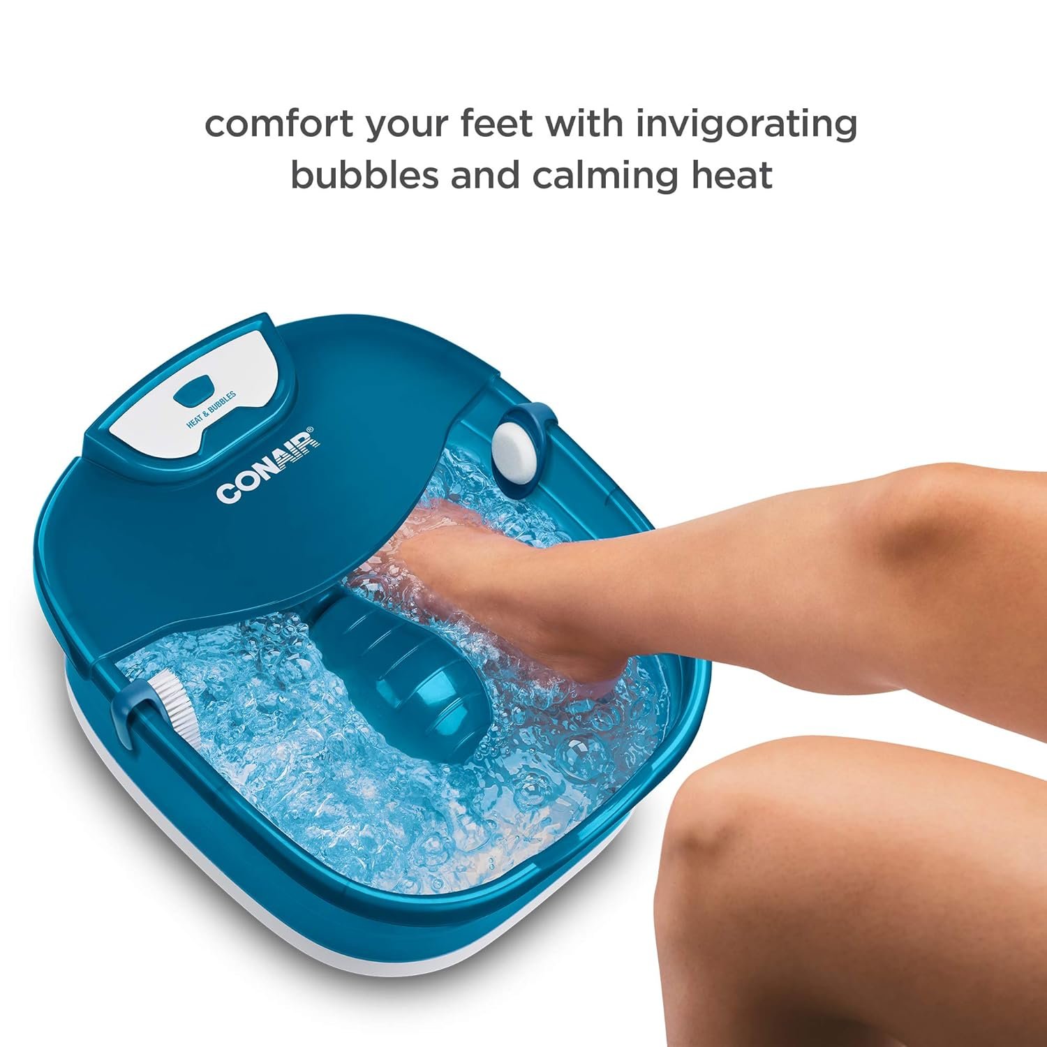 Conair Pedicure Foot Spa Bath with Heat reaching 104 Degrees Massaging Foot Rollers Soothing Bubbles Pumice Stone and Nail Brush Included - lunas-mystic-emporium.com Conair Pedicure Foot Spa Bath with Heat reaching 104 Degrees, Massaging Foot Rollers, Soothing Bubbles, Pumice Stone and Nail Brush Included