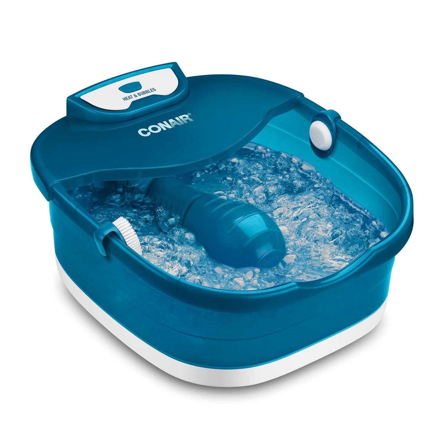 Conair Pedicure Foot Spa Bath with Heat reaching 104 Degrees Massaging Foot Rollers Soothing Bubbles Pumice Stone and Nail Brush Included - lunas-mystic-emporium.com Conair Pedicure Foot Spa Bath with Heat reaching 104 Degrees, Massaging Foot Rollers, Soothing Bubbles, Pumice Stone and Nail Brush Included