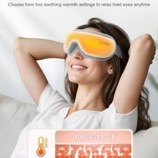 Cotsoco Eye Massager with Remote, Sleep Mask with Heat, Headache Massager Scalp for Migraine and Compression, Christmas Birthday Gifts for Women Men, Relaxing Eyes and Better...
