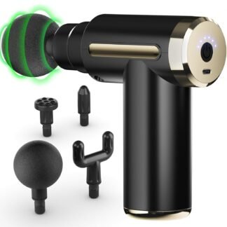 cotsoco Massage Gun Deep Tissue for Pain Relief with 4 Massage Heads & 6 Speeds, Electric Mini Handheld Body Massager for Any Pain Relief, Best Gifts for Dad and Mom