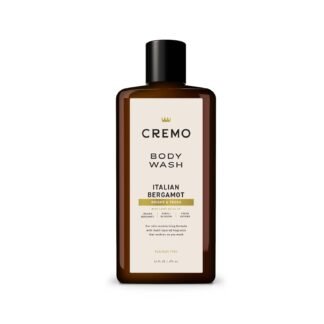 Cremo Body Wash Men, Notes of Italian Bergamot, Neroli Blossom, and Fresh Vetiver, Rich-Lathering Italian Bergamot, 16 Fl Oz