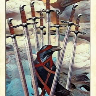 Crow Tarot: 78-Card Rider-Waite® Style Tarot Deck with Mystical Crow & Raven Artwork – Includes Guidebook, Intuitive Meanings, and Custom Spread for Beginners & Experts