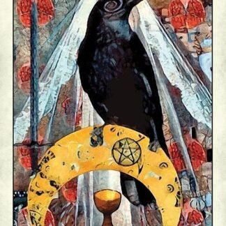 Crow Tarot: 78-Card Rider-Waite® Style Tarot Deck with Mystical Crow & Raven Artwork – Includes Guidebook, Intuitive Meanings, and Custom Spread for Beginners & Experts
