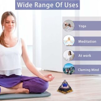 Crystal Pyramid Lapis Lazuli Obsidian Healing Crystal Pyramid Porstive Energy Generator Natural Crystals Energy Pyramid for Attract Wealth Success and Lucky - lunas-mystic-emporium.com Crystal Pyramid, Lapis Lazuli & Obsidian Healing Crystal Pyramid Porstive Energy Generator, Natural Crystals Energy Pyramid for Attract Wealth Success and Lucky