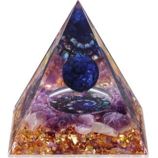 Crystal Pyramid Lapis Lazuli Obsidian Healing Crystal Pyramid Porstive Energy Generator Natural Crystals Energy Pyramid for Attract Wealth Success and Lucky - lunas-mystic-emporium.com Crystal Pyramid, Lapis Lazuli & Obsidian Healing Crystal Pyramid Porstive Energy Generator, Natural Crystals Energy Pyramid for Attract Wealth Success and Lucky