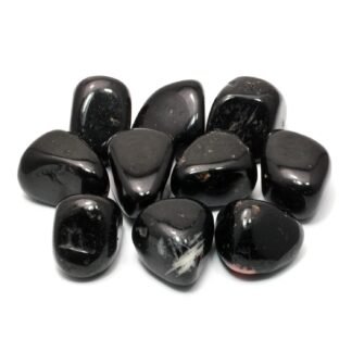CrystalAge Black Tourmaline Tumble Stone (20-25mm) 10 Pack