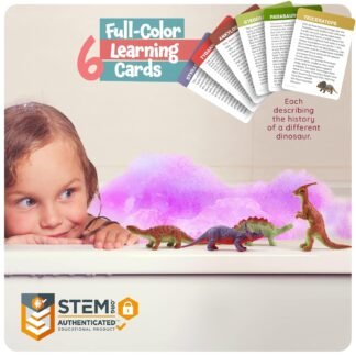 Dan&Darci Dino Egg Bath Bombs for Kids - Kid Baths Bomb with Surprise Inside - Dinosaur Toys Gift for Boys and Girls Ages 6 7 8 Years Old Gifts - Fun Educational Toy Fizzy -...