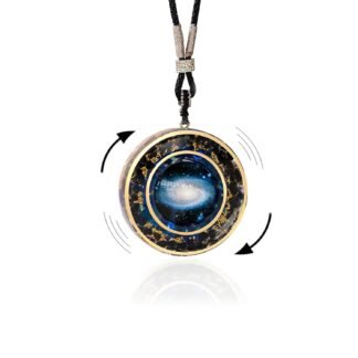 Day Day Up Orgonite Necklace - Sri Yantra Rotatable Pendant For Anti Stress Anxiety & Meditation - Malachite And Tiger Stone For Spiritual Healing & Positive Energy