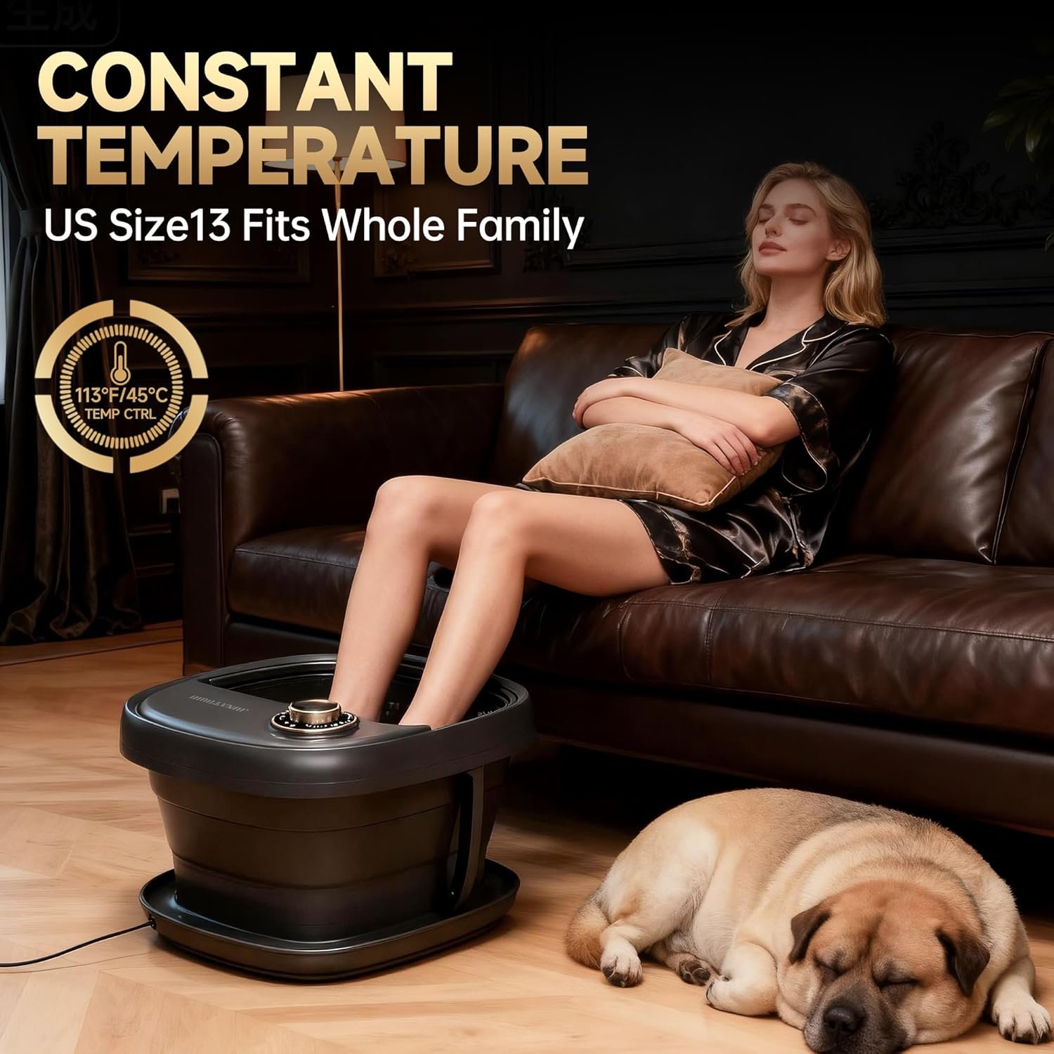 Deluxe Foot Bath Massage Spa with Temperature Control Electric Heated Foot Soaking Tub for Professional Pedicure Foot Spa Massager with Bubbles Remote Control and Shiatsu - lunas-mystic-emporium.com Deluxe Foot Bath Massage Spa with Temperature Control, Electric Heated Foot Soaking Tub for Professional Pedicure Foot Spa Massager with Bubbles, Remote Control and Shiatsu...