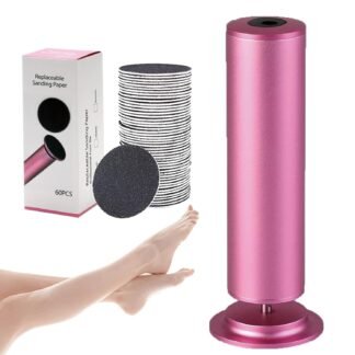 Dermave Upgraded Electric Callus Remover for Feet,Electric Foot File Foot Sander,Adjustable Speed Foot Scrubber,Women Men Dead Skin and Cracked Professional Pedicure Tool,60Pcs...