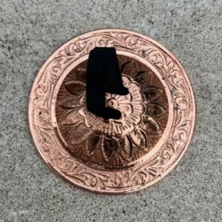 Dharma Objects 2 Pairs Brass Finger Cymbals Zills for Belly Dancing Lotus