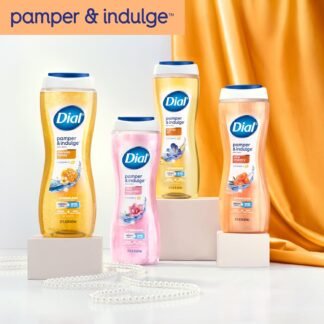 Dial Body Wash, Pamper & Indulge Marula Oil, 32 Fl Oz, Hydraclean Complex & Vitamin E, Gentle, Leaves Skin Feeling Nourished, Dermatologist-Tested, No Parabens & Sulfates