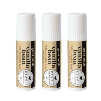 Dionis Goat Milk Skincare Vanilla Bean Holiday Lip Balm Gift Set - Beeswax, Shea Butter & Coconut Oil Lip Care Products Made in The USA - Cruelty Free Lip Moisturizer for...