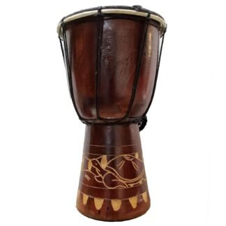 Djembe Drum Carved Bongo African inspired music also a unique gifting idea. Carver Abstract Elephant Giraffe Turtle. (12 Inch, Turtle)