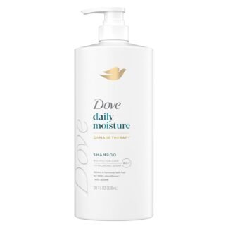 Dove Damage Therapy Shampoo Daily Moisture for Dry Hair with Bio-Protein Care Technology and Hyaluronic Serum 28 Fl Oz