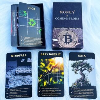 DPEHAKMK Money and Career Oracle Deck, Life Oracle Cards for Beginners, 54 Cards Deck for Abundance Mindset, Business Clarity, Financial Success & Career Growth