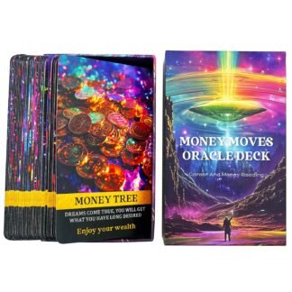 DPEHAKMK Money Oracle Cards, Career Oracle Deck, Life Oracle Cards for Beginners, Help You Move up in Your Life