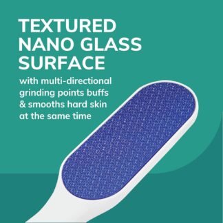 Dr. Scholl's Hard Skin Remover Nano Glass Foot File - Foot Callus Remover, Durable Foot Scrubber, Dead Skin Remover, Hygienic Pedicure Tool, Long Lasting Foot Buffer, Soft...