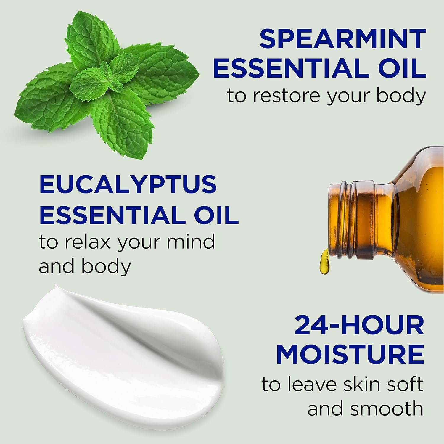 Dr Teals 24 Hour Moisture+ Body Lotion Eucalyptus Spearmint Essential Oils 18 fl oz Pack of 3 - lunas-mystic-emporium.com Dr Teal's 24 Hour Moisture+ Body Lotion, Eucalyptus & Spearmint & Essential Oils, 18 fl oz (Pack of 3)