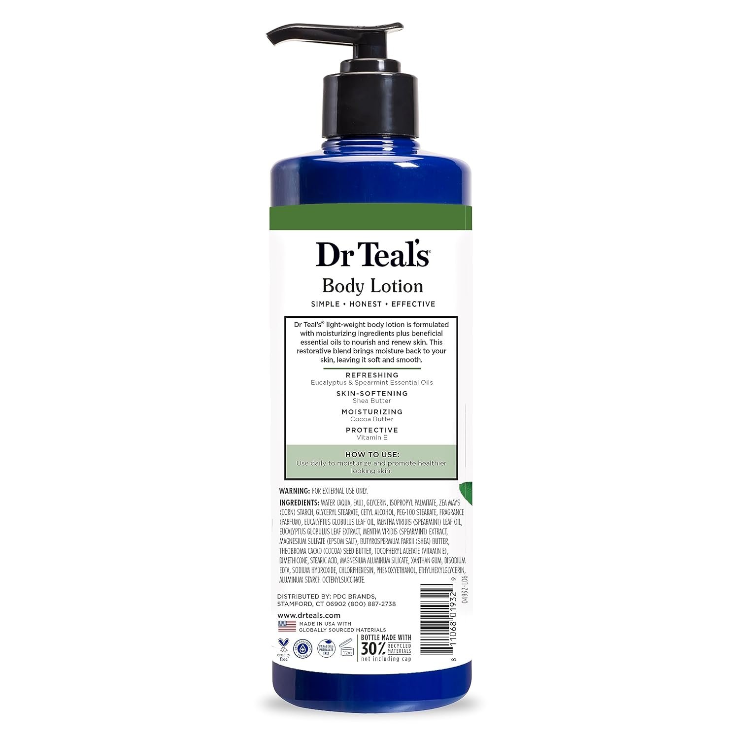 Dr Teals 24 Hour Moisture+ Body Lotion Eucalyptus Spearmint Essential Oils 18 fl oz Pack of 3 - lunas-mystic-emporium.com Dr Teal's 24 Hour Moisture+ Body Lotion, Eucalyptus & Spearmint & Essential Oils, 18 fl oz (Pack of 3)