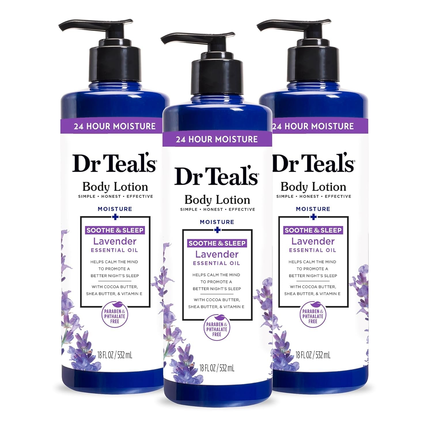 Dr Teals 24 Hour Moisture+ Body Lotion Eucalyptus Spearmint Essential Oils 18 fl oz Pack of 3 - lunas-mystic-emporium.com Dr Teal's 24 Hour Moisture+ Body Lotion, Eucalyptus & Spearmint & Essential Oils, 18 fl oz (Pack of 3)