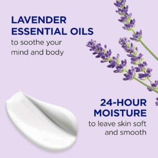 Dr Teal's 24 Hour Moisture+ Body Lotion, Lavender Essential Oil, 18 fl oz (Pack of 3)