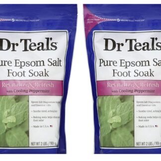 Dr Teals Pure Epsom Salt Foot Soak Solution Gift Set 2 Pack 2lbs ea - Revitalize Refresh with Cooling Peppermint - Essential Oils Baking Soda Ease Aches Pains and - lunas-mystic-emporium.com Dr. Teal's Pure Epsom Salt Foot Soak Solution Gift Set (2 Pack, 2lbs ea.) - Revitalize & Refresh with Cooling Peppermint - Essential Oils & Baking Soda Ease Aches & Pains and...