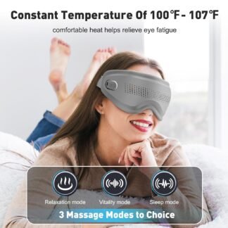 DREAMSOME Eye Massager Heated Eye Mask with Acupressure and Vision Window Eye Massager for Strain Relief Improves Sleep Bluetooth Music Eye Care Device Ideal Gift for Mom - lunas-mystic-emporium.com DREAMSOME Eye Massager, Heated Eye Mask with Acupressure and Vision Window, Eye Massager for Strain Relief Improves Sleep, Bluetooth Music Eye Care Device, Ideal Gift for Mom...
