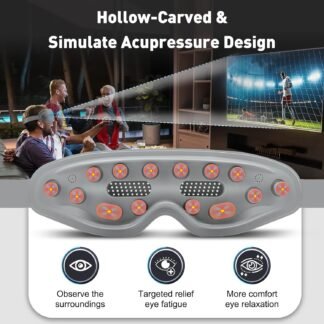 DREAMSOME Eye Massager Heated Eye Mask with Acupressure and Vision Window Eye Massager for Strain Relief Improves Sleep Bluetooth Music Eye Care Device Ideal Gift for Mom - lunas-mystic-emporium.com DREAMSOME Eye Massager, Heated Eye Mask with Acupressure and Vision Window, Eye Massager for Strain Relief Improves Sleep, Bluetooth Music Eye Care Device, Ideal Gift for Mom...