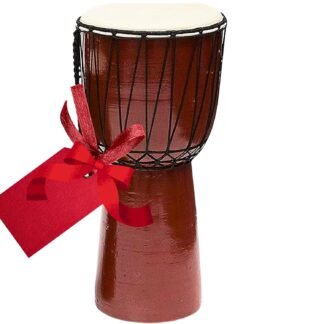 Drum Djembe is a Rope goat skin Covered Goblet African Drum Played by Hands West Africa style jembe for drums circle and more (6x12)