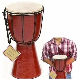 Drum Djembe is a Rope goat skin Covered Goblet African Drum Played by Hands West Africa style jembe for drums circle and more (6x12)
