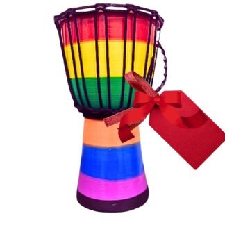 Drum Djembe is a Rope goat skin Covered Goblet African Drum Played by Hands West Africa style jembe for drums circle and more (6x12)