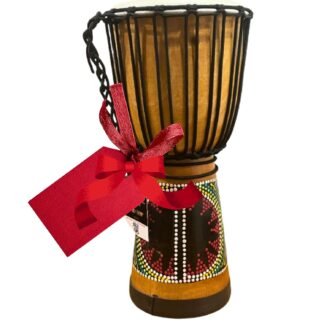 Drum Djembe is a Rope goat skin Covered Goblet African Drum Played by Hands West Africa style jembe for drums circle and more (6x12)