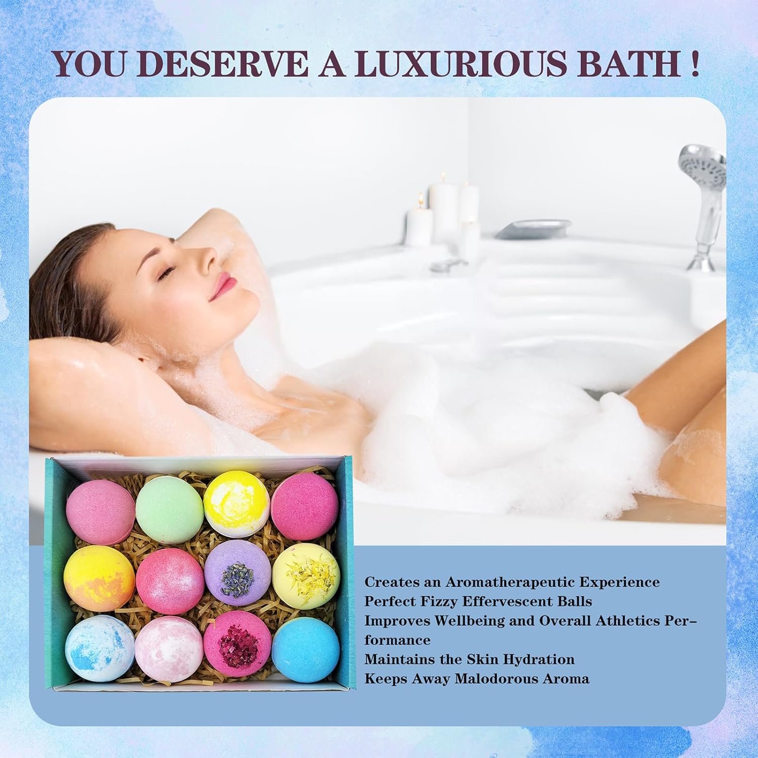 Dry Skin Moisturizer Bath Bombs Gift Set 12 with Relaxing Scents Made from Essential Oils for Bubble and Spa Bath Handmade Christmas Gifts for HerHim Wife Girlfriend - lunas-mystic-emporium.com Dry Skin Moisturizer Bath Bombs Gift Set 12, with Relaxing Scents Made from Essential Oils for Bubble and Spa Bath, Handmade Christmas Gifts for Her/Him, Wife, Girlfriend