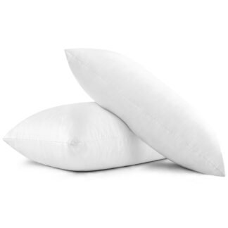 EIUE Bed Pillows for Sleeping 2 Pack Queen Size 20 x 30 Inches，Super Soft Down Alternative Microfiber Filled Pillows,Pillows for Side and Back Sleepers,Black