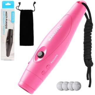 Electronic Whistle for Teacher Coaches, 3 Tones Adjustable 130db Loudest High Volume Handheld Emergency Electric Whistles for Referee, P.E.Outdoor Sports Whistles with Lanyard