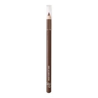 e.l.f. Cream Glide Lip Liner, Highly-Pigmented Pencil For Shaping & Sculpting Lips, Semi-Matte Finish, Vegan & Cruelty-Free, Dark Cocoa