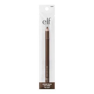 e.l.f. Cream Glide Lip Liner, Highly-Pigmented Pencil For Shaping & Sculpting Lips, Semi-Matte Finish, Vegan & Cruelty-Free, Dark Cocoa