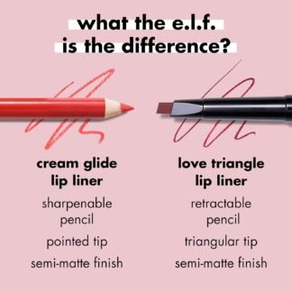elf Cream Glide Lip Liner Highly-Pigmented Pencil For Shaping Sculpting Lips Semi-Matte Finish Vegan Cruelty-Free Pinky Swear - lunas-mystic-emporium.com e.l.f. Cream Glide Lip Liner, Highly-Pigmented Pencil For Shaping & Sculpting Lips, Semi-Matte Finish, Vegan & Cruelty-Free, Pinky Swear