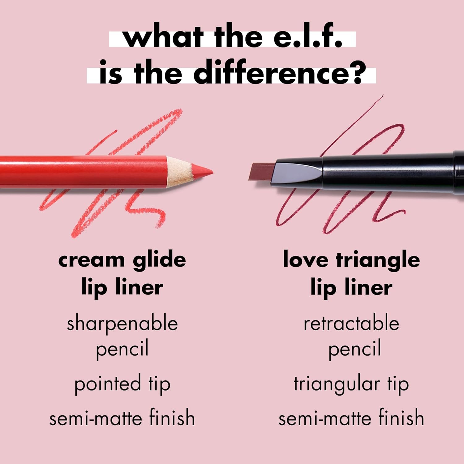 elf Cream Glide Lip Liner Highly-Pigmented Pencil For Shaping Sculpting Lips Semi-Matte Finish Vegan Cruelty-Free Pinky Swear - lunas-mystic-emporium.com e.l.f. Cream Glide Lip Liner, Highly-Pigmented Pencil For Shaping & Sculpting Lips, Semi-Matte Finish, Vegan & Cruelty-Free, Pinky Swear