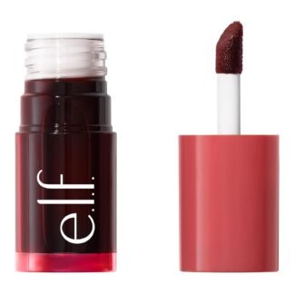 e.l.f. Sheer For It Blush Tint, Multi-Use, Long-Lasting Lip & Cheek Makeup, Creates A Natural Flush Finish, Vegan & Cruelty-Free, Left On Red