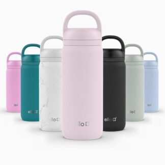 Ello Cooper Twist 18oz Kids Stainless Steel Water Bottle with Chug Lid | Leak Proof Double Wall Vacuum Insulated | Fits Car Cupholder | Built in Carry Loop | Dishwasher Safe |...