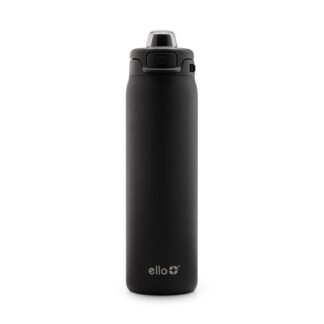 Ello Pop & Fill Stainless Steel Water Bottle with Quick Fill Technology, Double Walled Vacuum Insulated Metal, Leak Proof Locking Lid, Sip & Chug, BPA Free, Holiday Gift for Him...